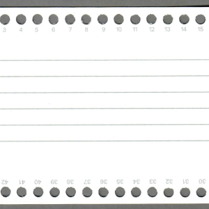 3x5 Edge Notched Card