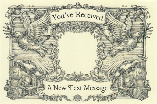 Old School Text Message Postcards Set - Image 3