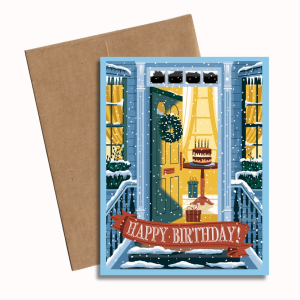 Winter Themed Birthday Card